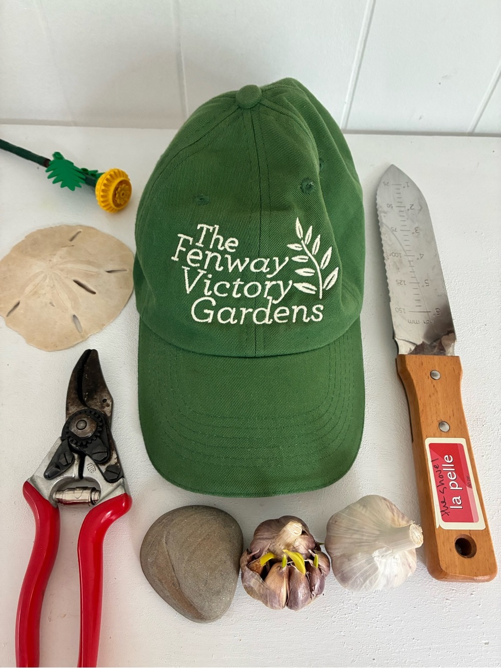 The Fenway Victory Gardens Green Embroidered Baseball Cap 100% cotton one size 🧢
